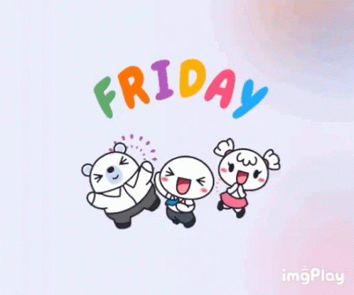 Animated Friday Happy Guys GIF