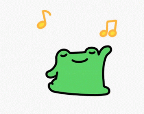 Animated Frog Dancing Singing Hum GIF