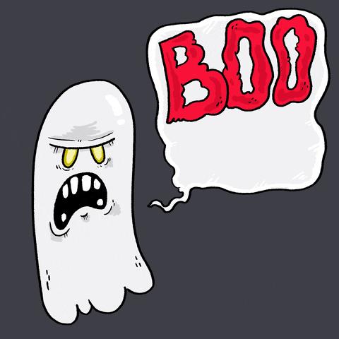 Animated Ghost Boo It's Monday GIF