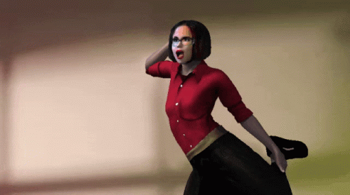 Animated Girl Cabbage Patch Dance GIF