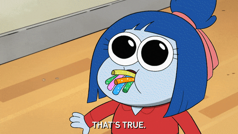 Animated Girl True Dat That's True GIF