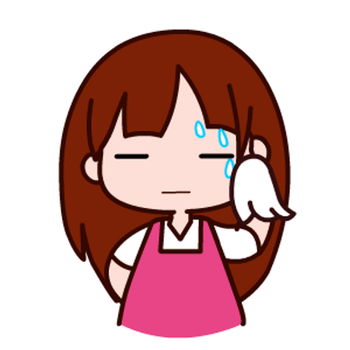 Animated Girl Wiping Sweat GIF