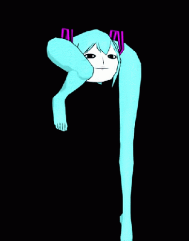 Animated Girl With Only Long Legs GIF