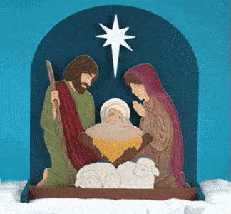 Animated Glow In The Dark Nativity Of Jesus GIF