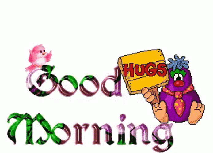 Animated Good Morning Hugs GIF