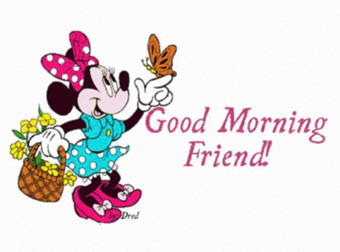 Animated Good Morning Minnie Friend GIF