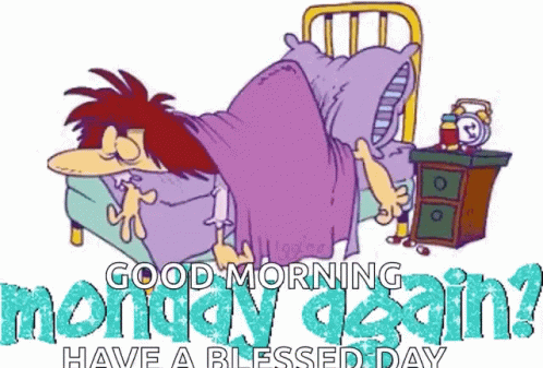 Animated Good Morning Monday Said Child Cartoon GIF