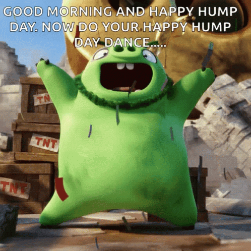 Animated Good Morning Wednesday Angry Birds Leonard GIF