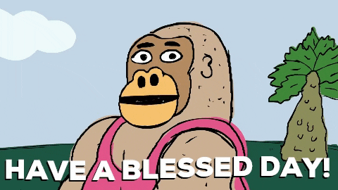 Animated Gorilla Good Morning Have A Blessed Day GIF