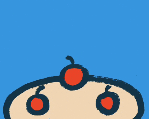 Animated Greedy Yellow Cat Eat Cake GIF