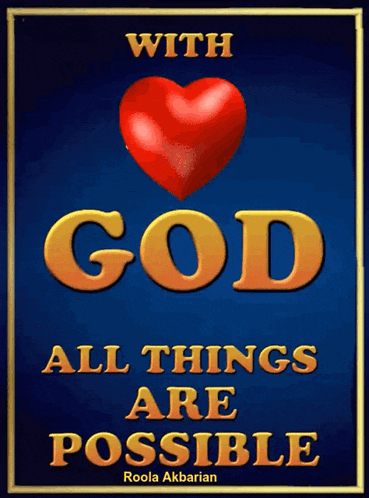 Animated Greeting Card With God All Things Are Possible Gif GIF