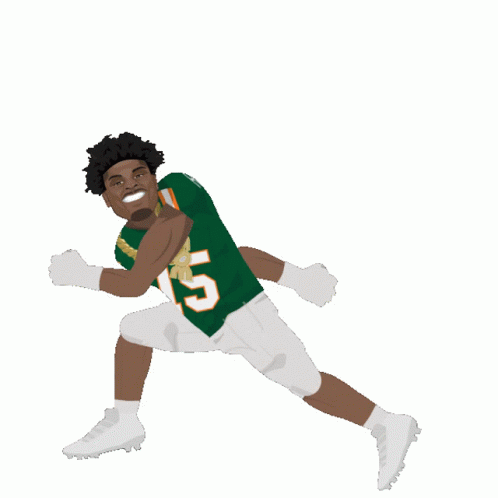 Animated Greg Rousseau Miami Hurricanes GIF