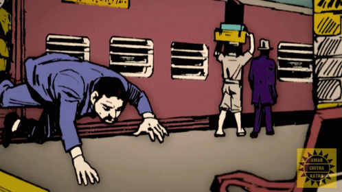 Animated Guy Fall Out GIF