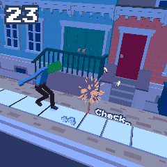 Animated Guy Walking Fast In Game GIF