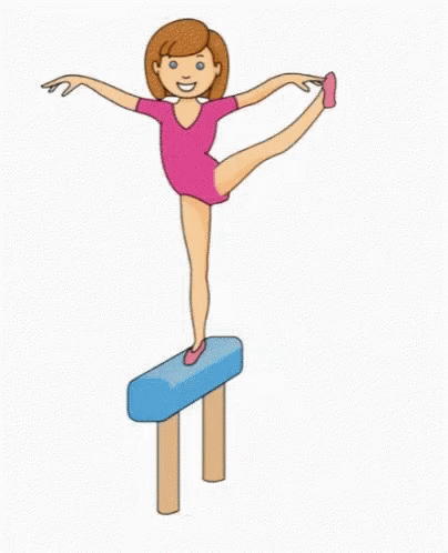 Animated Gymnastics Beam GIF