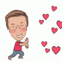 Animated Hadouken Hearts GIF