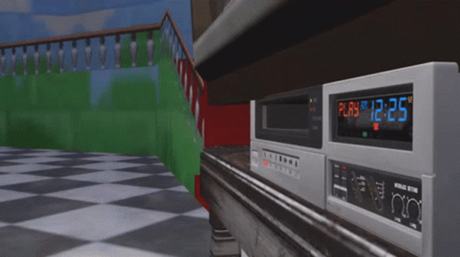 Animated Hand Putting In Vhs Tape GIF