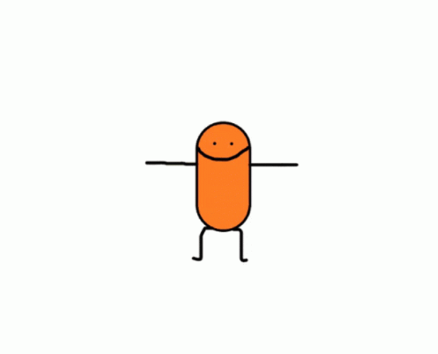 Animated Hanging Sausage GIF