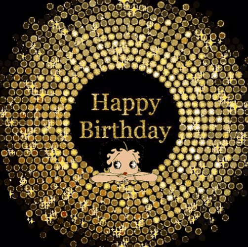 Animated Happy Birthday Betty Boop GIF