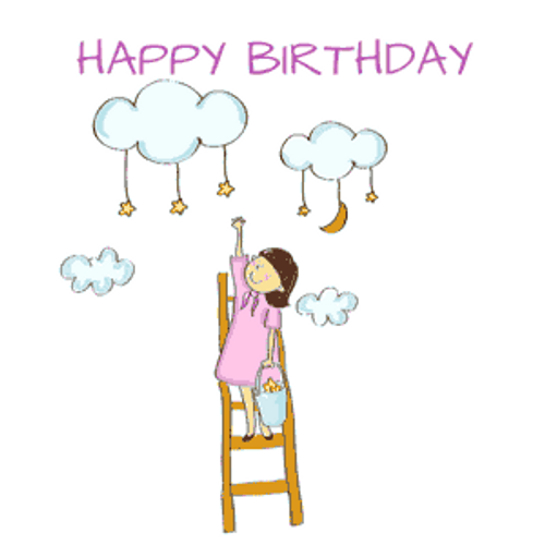 Animated Happy Birthday Daughter GIF 