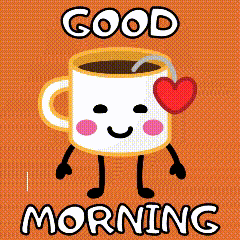 Animated Happy Coffee Good Morning GIF