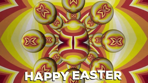 Animated Happy Eater Sunday Digital Art GIF