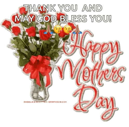 Animated Happy Mothers Day God Bless You Mom GIF