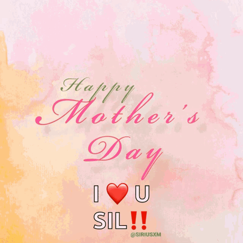 Animated Happy Mothers Day I Love You Sil GIF