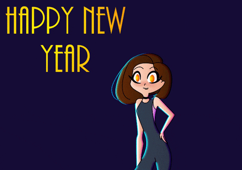 Animated Happy New Year By A Gossip Girl GIF