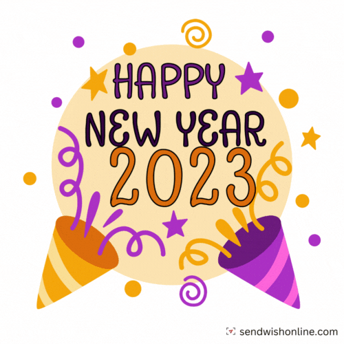 Animated Happy New Year Nice And Fun Design GIF