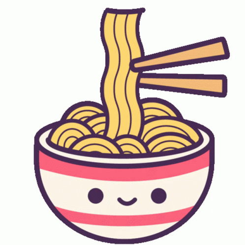 Animated Happy Noodle Bowl GIF