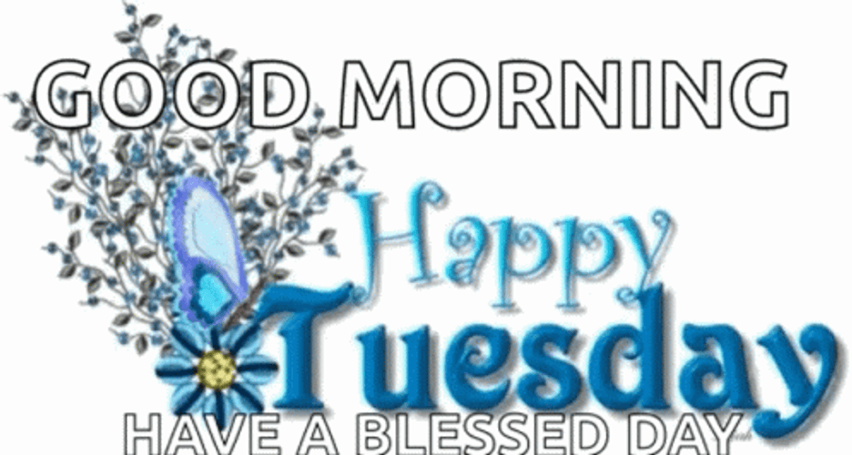Animated Happy Tuesday Blessed Morning GIF 