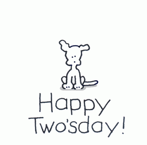 Animated Happy Tuesday Doggy GIF