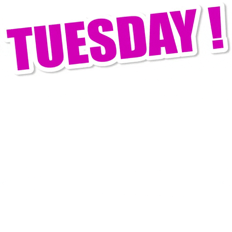 Animated Happy Tuesday Excited Jumping GIF