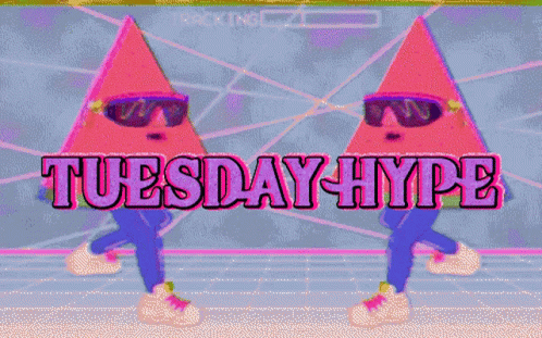 Animated Happy Tuesday Hype Cool Triangle GIF