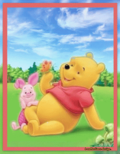 Animated Happy Tuesday Pooh And Piglet GIF