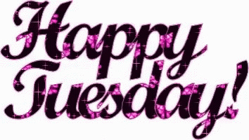 Animated Happy Tuesday Text GIF