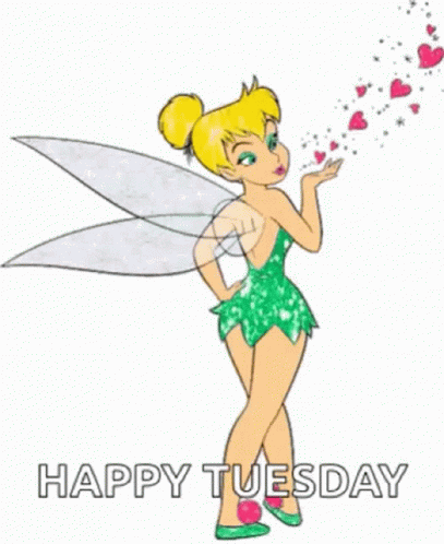 Animated Happy Tuesday Tinker Bell GIF