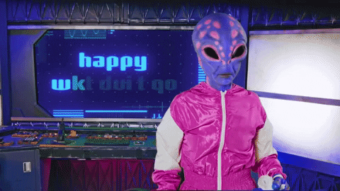 Animated Happy Wednesday Alien GIF