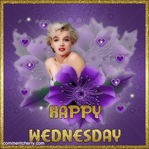 Animated Happy Wednesday Beautiful Lady GIF