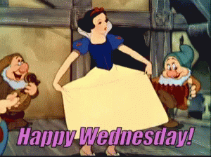 Animated Happy Wednesday Snow White GIF