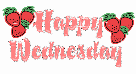 Animated Happy Wednesday Strawberry GIF