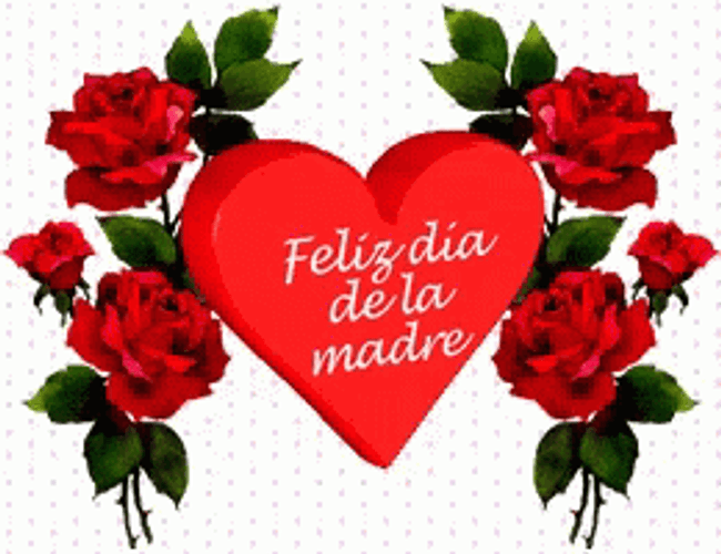 Animated Heart Greeting Feliz Dia De Las Madres Amiga GIF