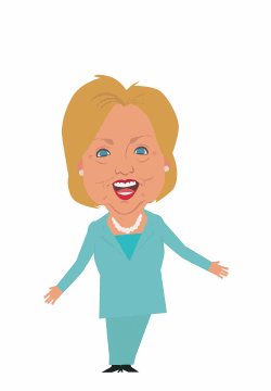 Animated Hillary Clinton Laughing GIF
