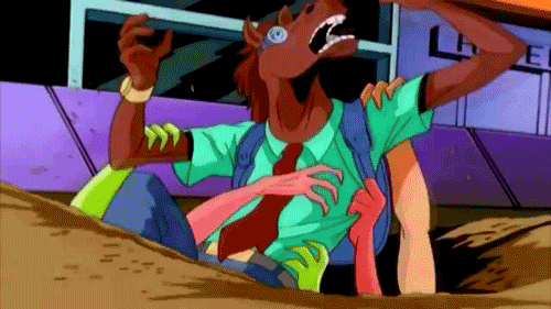 Animated Horse Being Pulled In A Quicksand GIF