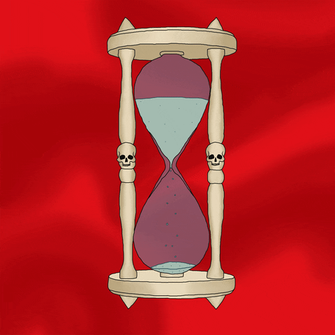 Animated Hourglass Bye Bye GIF