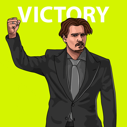 Animated I Won Victory Man GIF