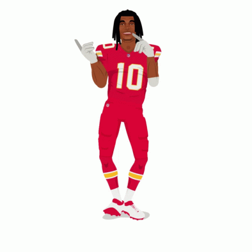 Animated Isiah Pacheco In Red GIF