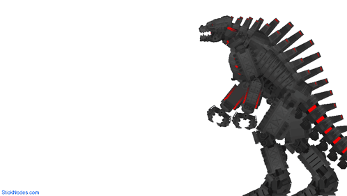 Animated Jaegers Removing Dino's Head Pacific Rim GIF