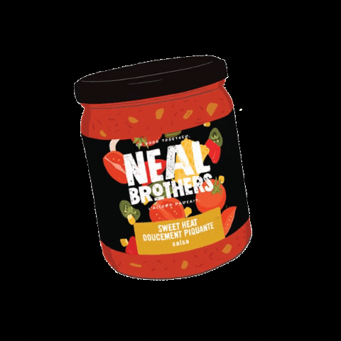 Animated Jar Of Neal Brothers Salsa GIF